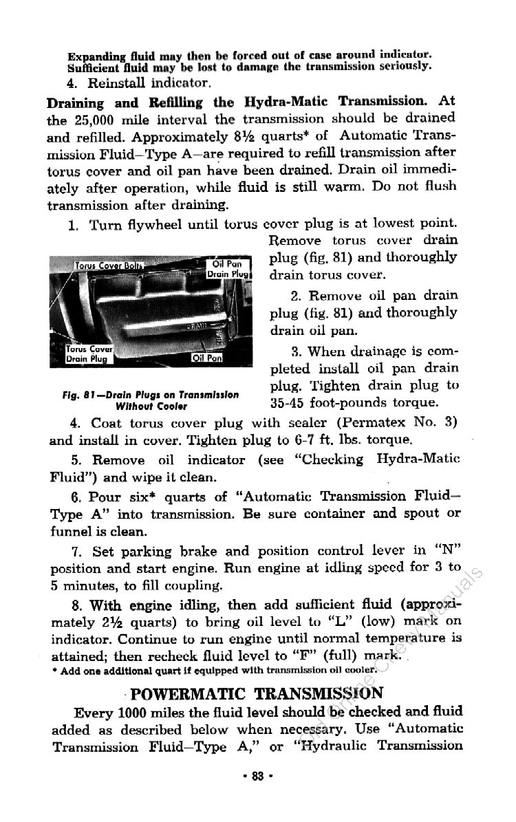 1959 Chevrolet Truck Operators Manual Page 87